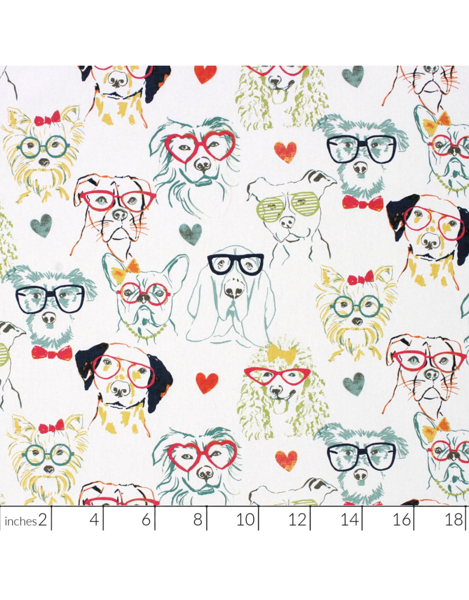 Richloom Cotton Canvas, Richloom Prints, Smartdog Boho, Fabric Half-Yards