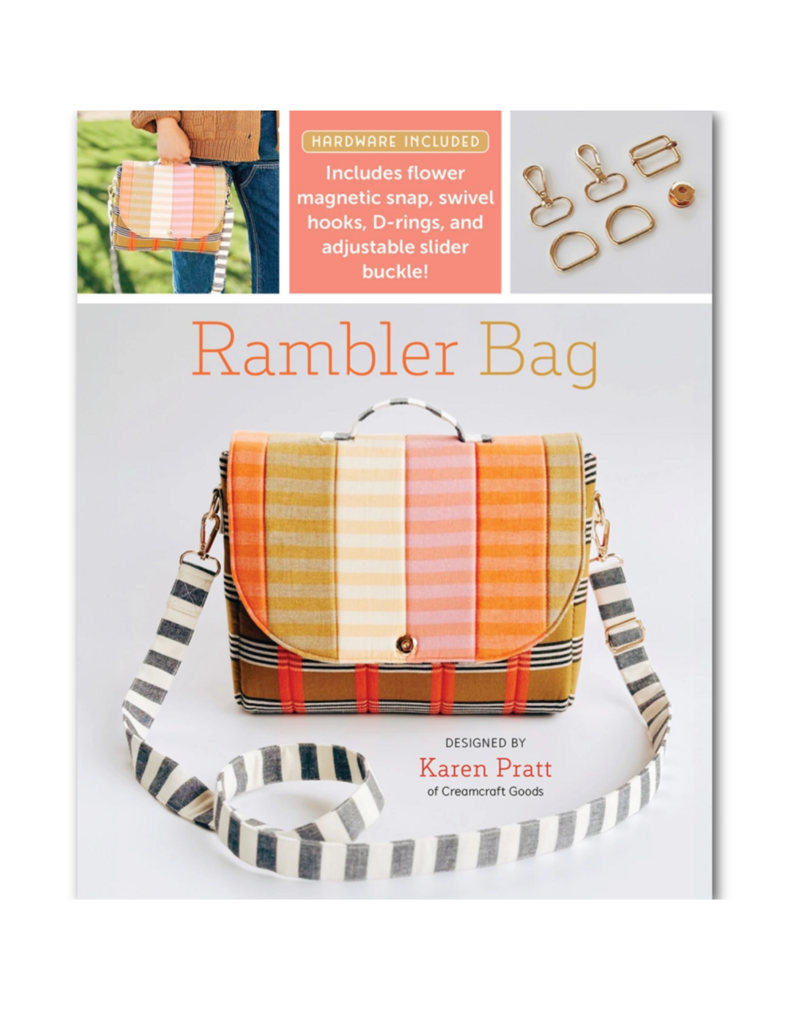 Zakka Workshop Rambler Bag, Pattern and Hardware Kit
