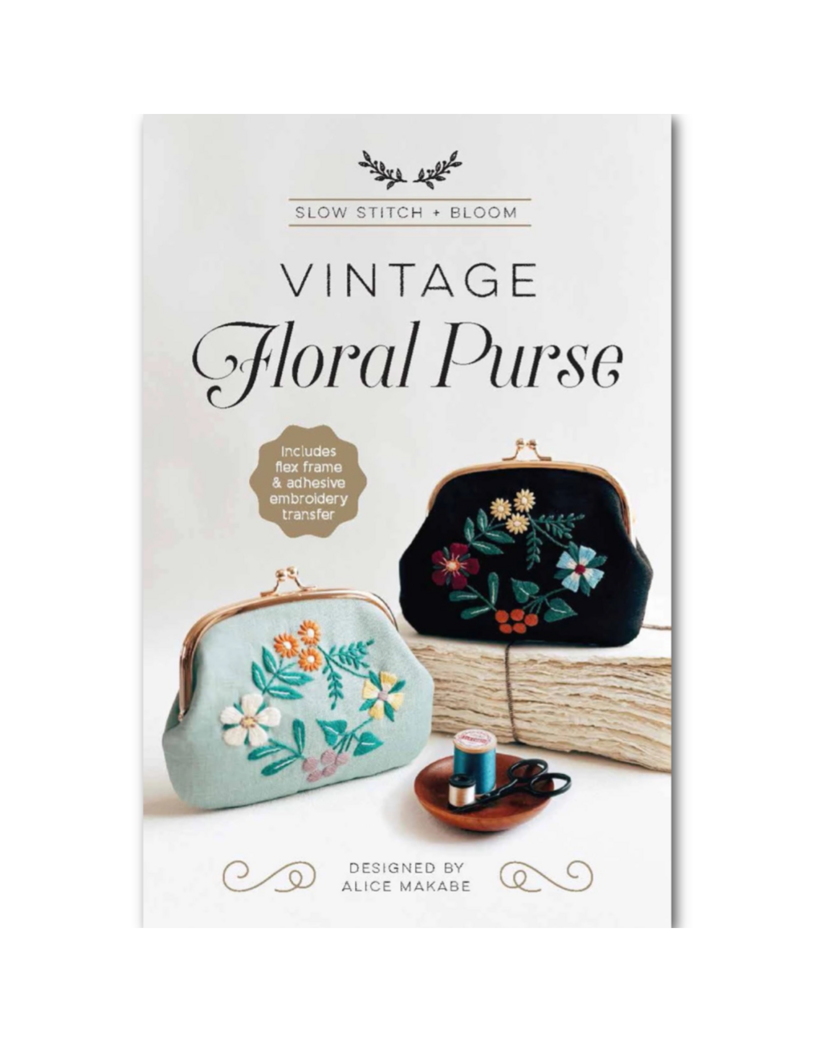 Zakka Workshop Vintage Floral Purse, Pattern and Hardware Kit