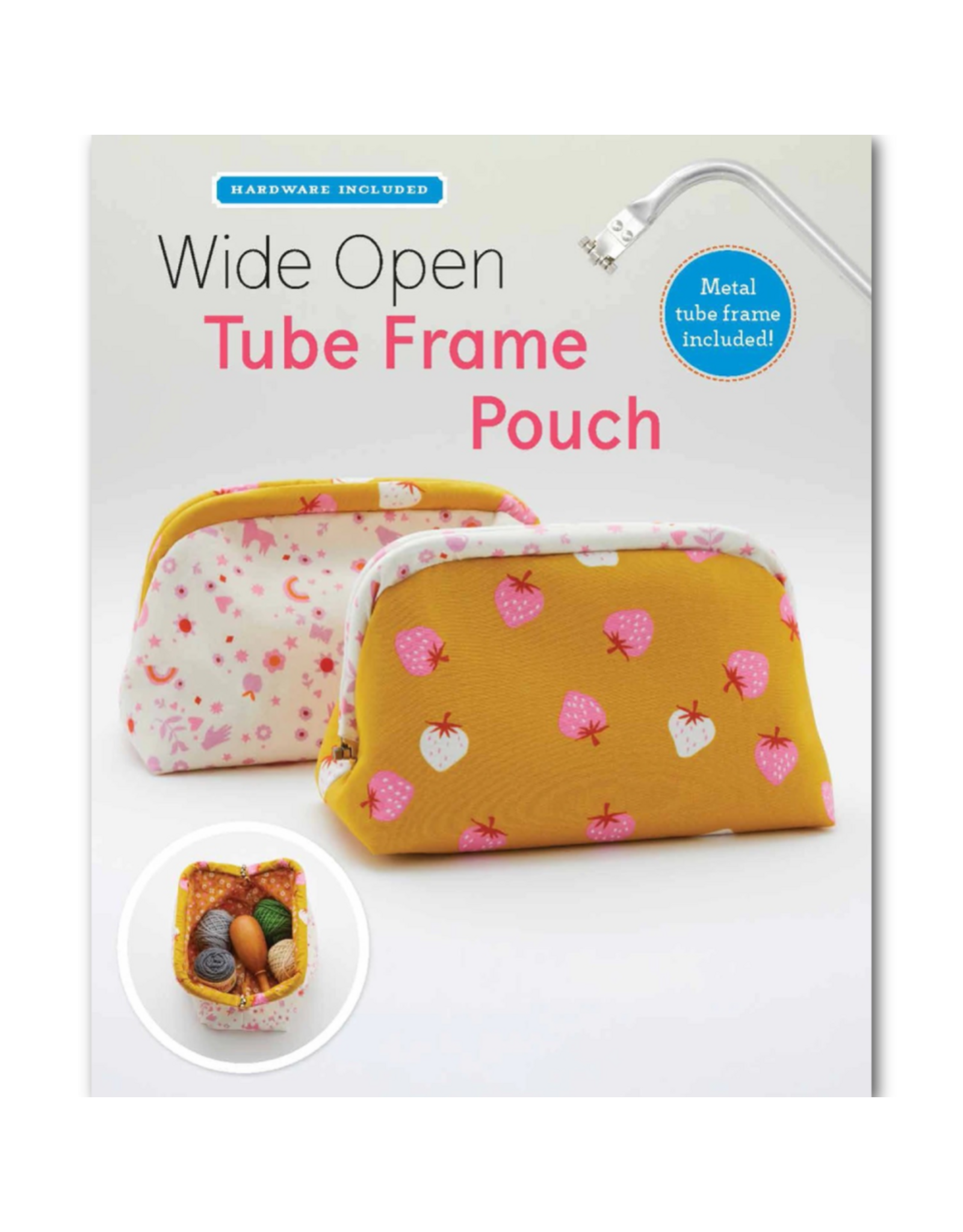 Zakka Workshop ON ORDER-Wide Open Tube Frame Pouch, Pattern and Hardware Kit