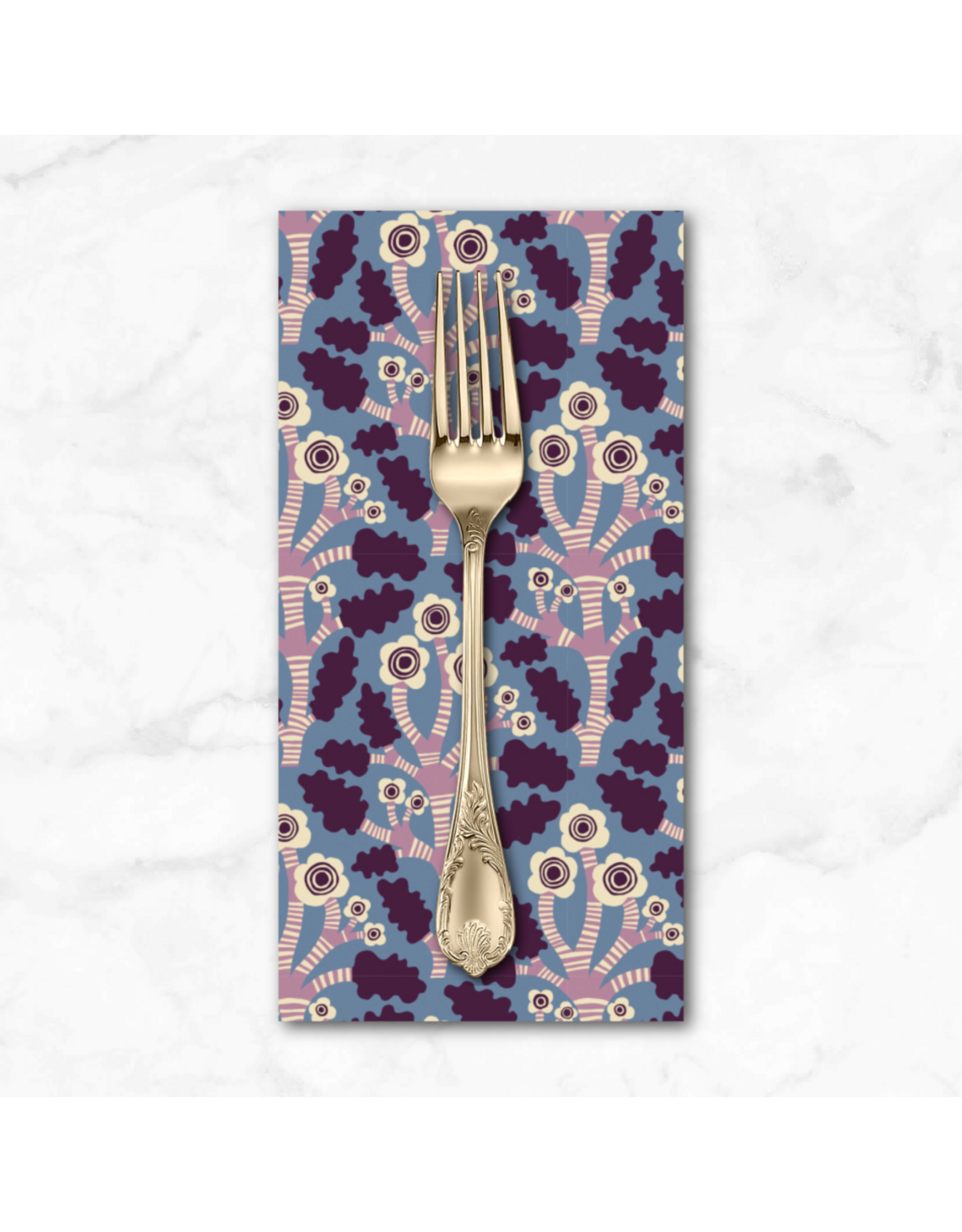 PD's Monika Forsberg Collection The City of Dreams, Angel in Blue, Dinner Napkin