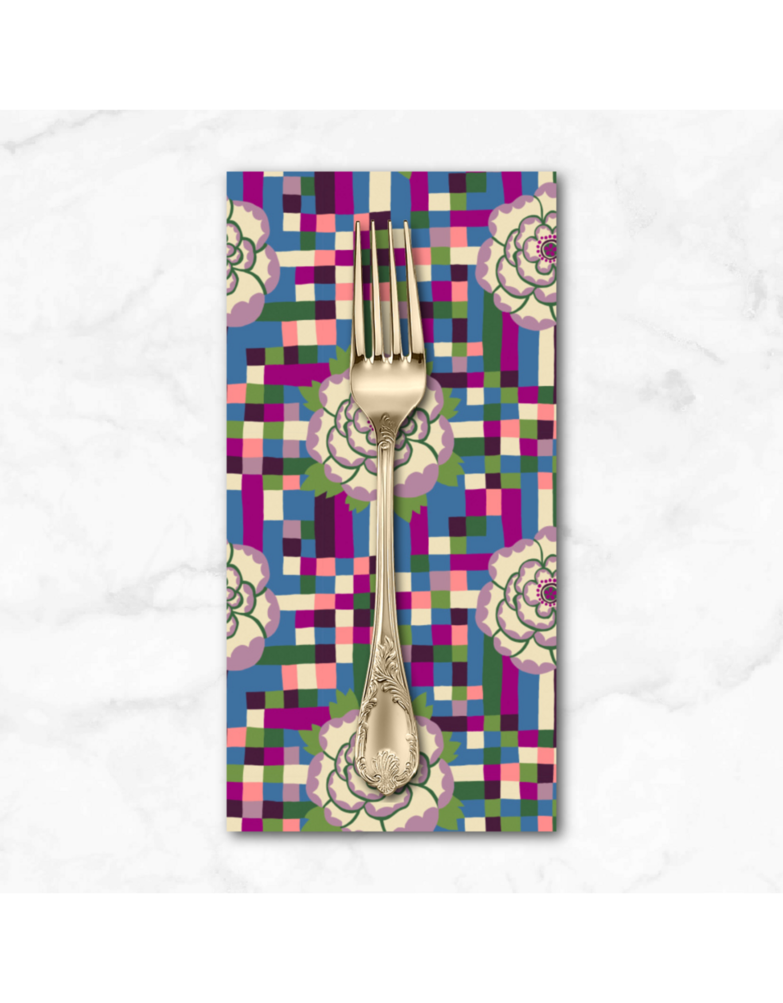 PD's Monika Forsberg Collection The City of Dreams, Birch Lane in Magenta, Dinner Napkin