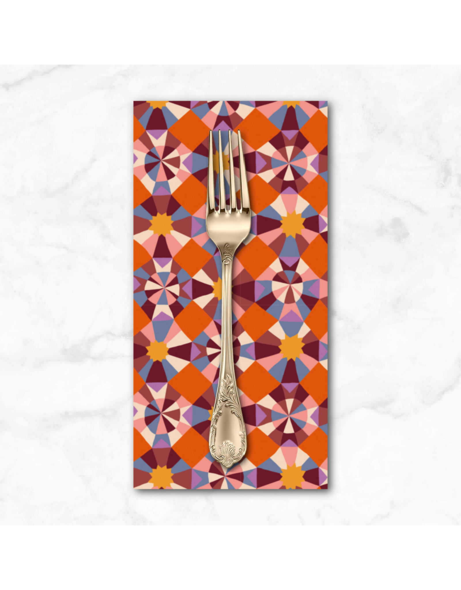 PD's Monika Forsberg Collection The City of Dreams, Cambridge Circus in Multi, Dinner Napkin