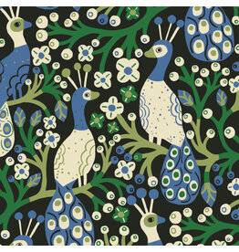 Monika Forsberg The City of Dreams, Holland Park in Black, Fabric Half-Yards