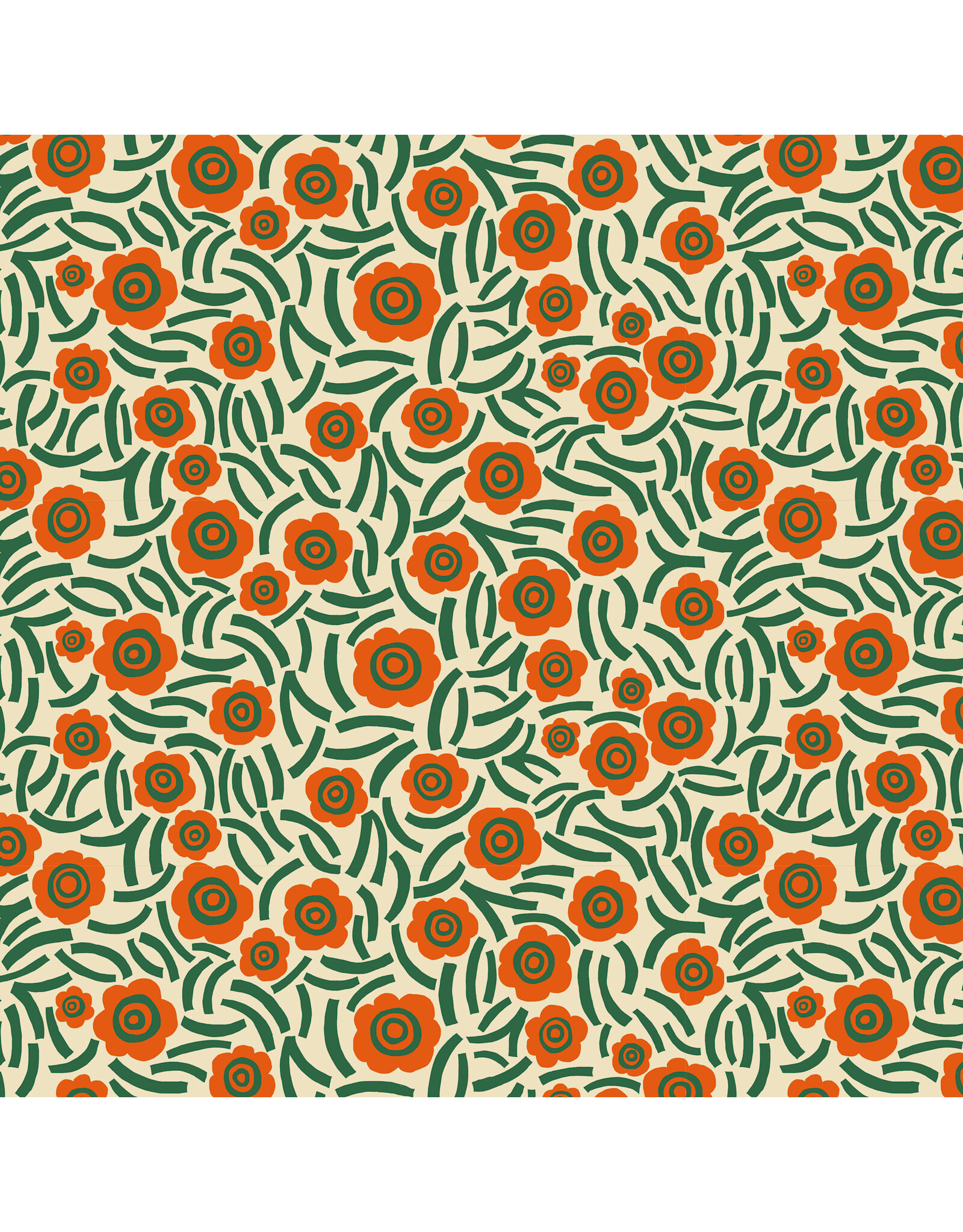 Monika Forsberg The City of Dreams, Mornington Crescent in Ivory, Fabric Half-Yards