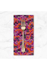 PD's Monika Forsberg Collection The City of Dreams, Seven Dials in Magenta, Dinner Napkin