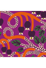 PD's Monika Forsberg Collection The City of Dreams, Seven Dials in Magenta, Dinner Napkin