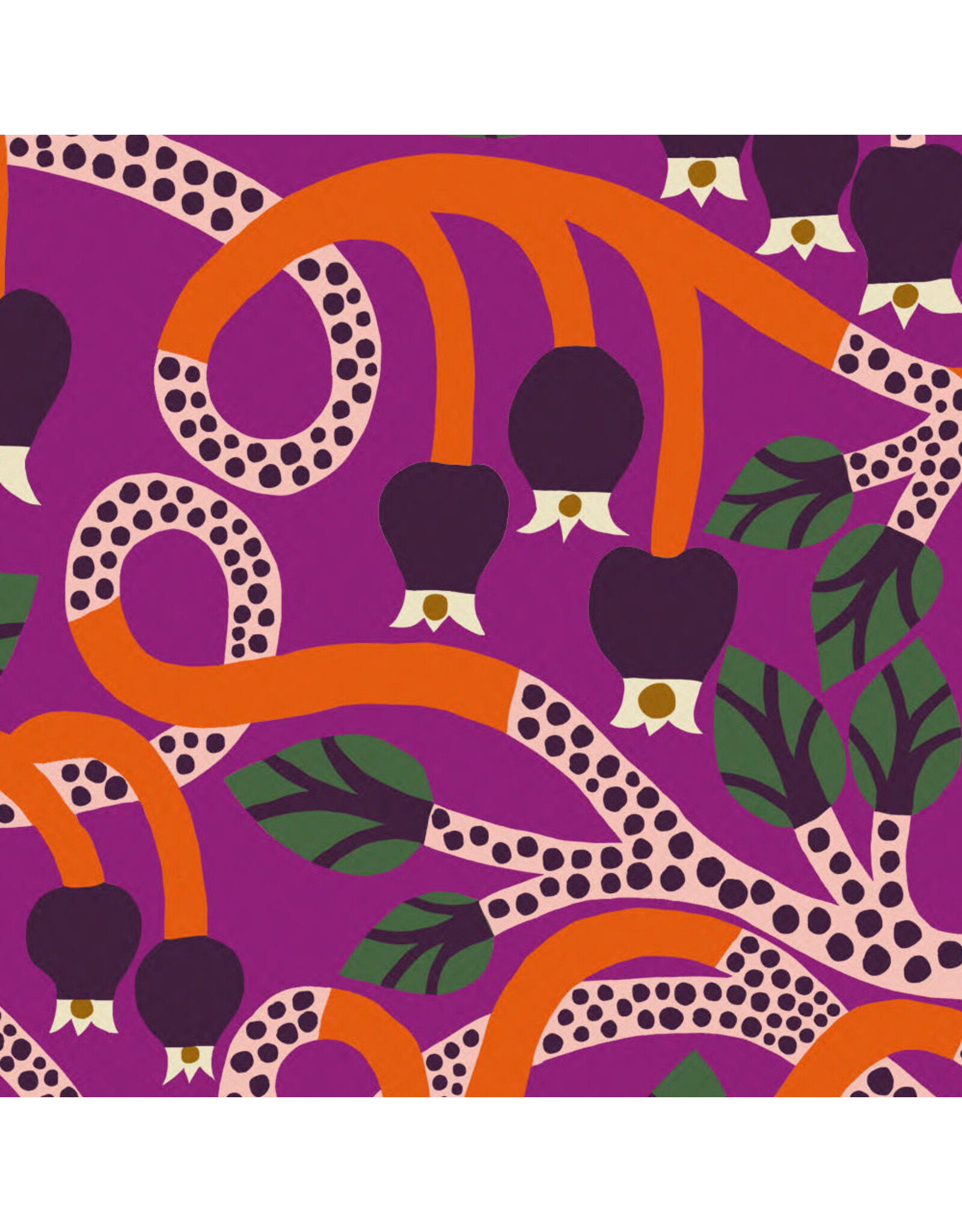 PD's Monika Forsberg Collection The City of Dreams, Seven Dials in Magenta, Dinner Napkin