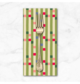 PD's Monika Forsberg Collection The City of Dreams, Soho Square in Lime, Dinner Napkin