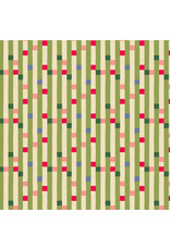 Monika Forsberg The City of Dreams, Soho Square in Lime, Fabric Half-Yards