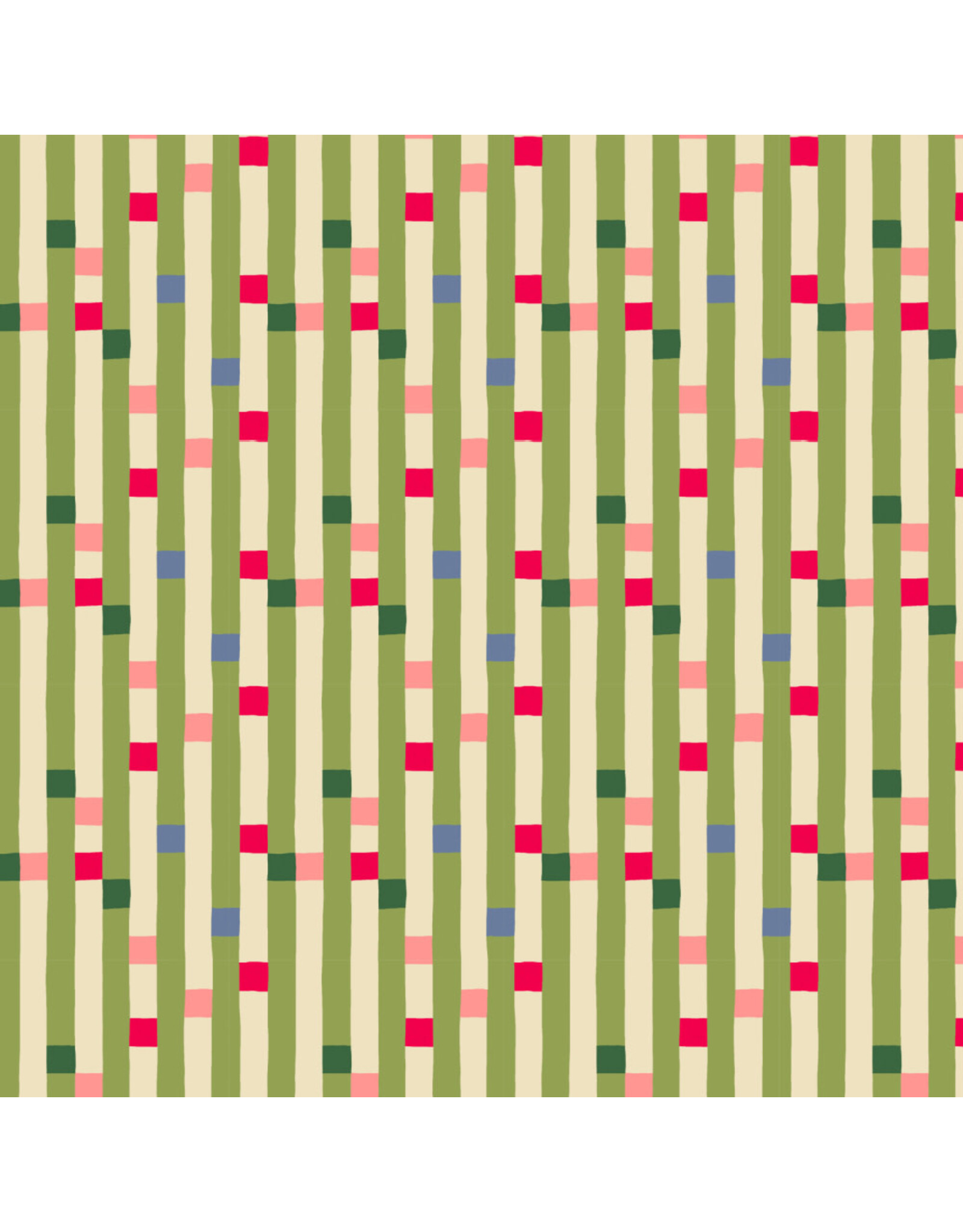 Monika Forsberg The City of Dreams, Soho Square in Lime, Fabric Half-Yards