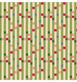 Monika Forsberg The City of Dreams, Soho Square in Lime, Fabric Half-Yards