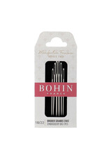 Bohin Big Eye Embroidery-Chenille Needles, Assorted Sizes 18/22 - 6 ct., Bohin