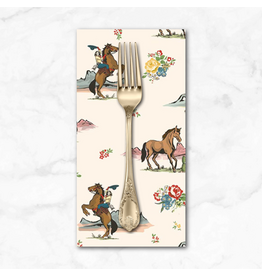 PD's Riley Blake Collection Cowgirl, Main in Cream, Dinner Napkin
