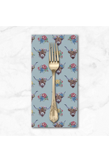 PD's Riley Blake Collection Cowgirl, Highland Cows in Misty, Dinner Napkin