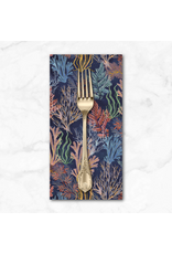 PD's Windham Collection Deep Blue, Garden Reef in Deep Blue, Dinner Napkin