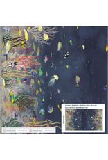 Windham Fabrics Deep Blue, Ocean Flow Double Border in Deep Blue, Fabric Half-Yards