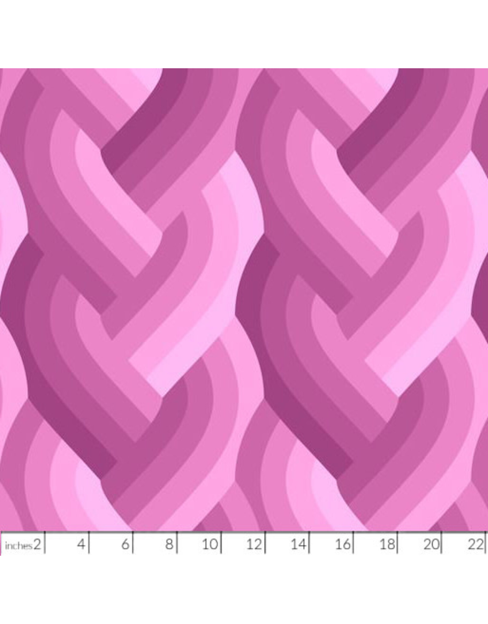 Emily Van Hoff Echo, Braid in Purple, Fabric Half-Yards