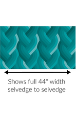 Emily Van Hoff Echo, Braid in Teal, Fabric Half-Yards