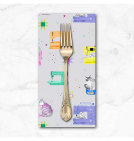 PD's Dear Stella Collection Quilty Helpurrs, Helpurrs in Rock , Dinner Napkin