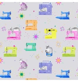 Dear Stella Quilty Helpurrs, Helpurrs in Rock, Fabric Half-Yards