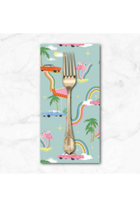 PD's Faye Guanipa Collection Paradise Royal, Psychedelia in Harbor, Dinner Napkin