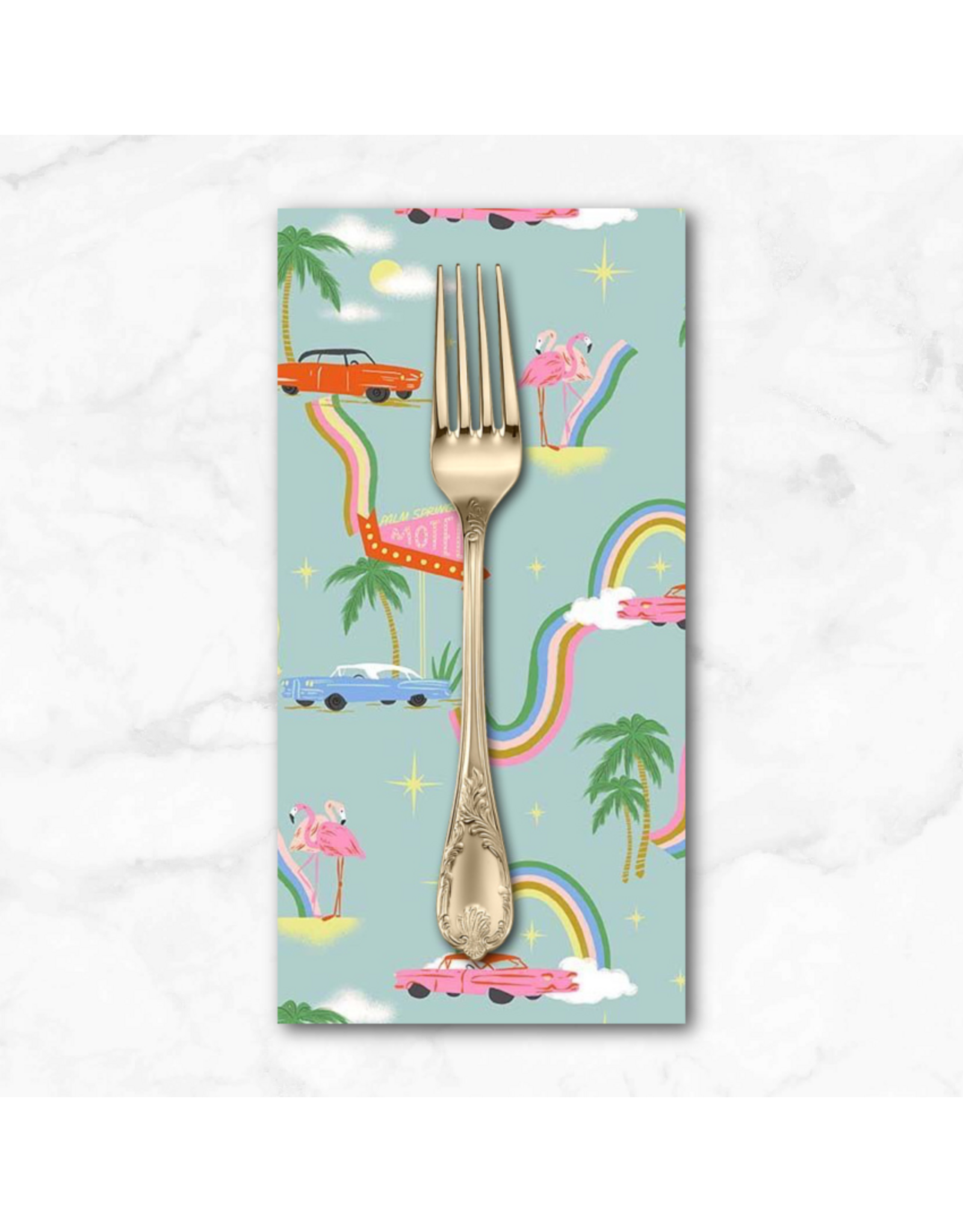PD's Faye Guanipa Collection Paradise Royal, Psychedelia in Harbor, Dinner Napkin