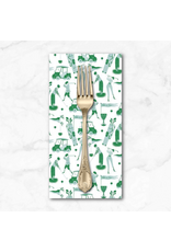 PD's Faye Guanipa Collection Paradise Royal, May the Course Be With You in Green, Dinner Napkin