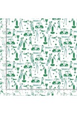 PD's Faye Guanipa Collection Paradise Royal, May the Course Be With You in Green, Dinner Napkin