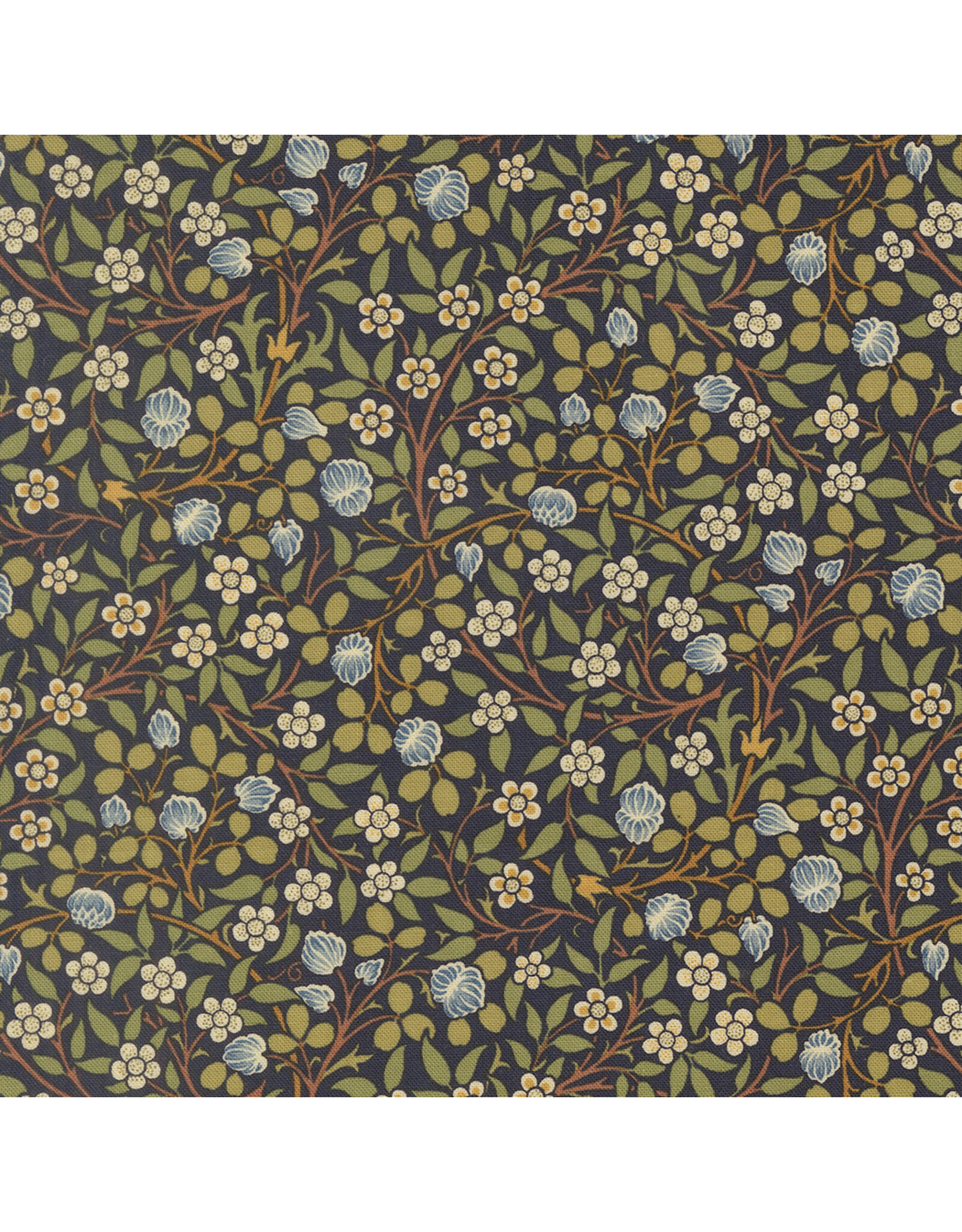 Barbara Brackman Morris Muse, Clover in Twilight, Fabric Half-Yards