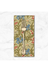 PD's Barbara Brackman Collection Morris Muse, Iris in Parchment, Dinner Napkin