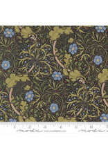 Barbara Brackman Morris Muse, Seaweed in Ebony, Fabric Half-Yards