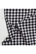 Fableism Camp Gingham, Small Camp Gingham 3/8" in Obsidian, Fabric Half-Yards