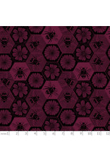 Anna Maria Indelible Ink, Busy in Mulberry, Fabric Half-Yards