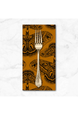 PD's Anna Maria Collection Indelible Ink, Cecropia in Saffron, Dinner Napkin