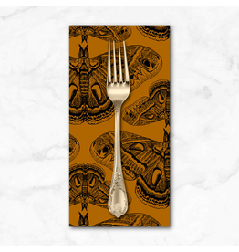 PD's Anna Maria Collection Indelible Ink, Cecropia in Saffron, Dinner Napkin