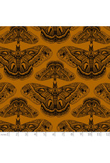 Anna Maria Indelible Ink, Cecropia in Saffron, Fabric Half-Yards