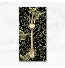 PD's Anna Maria Collection Indelible Ink, Humming in Black, Dinner Napkin