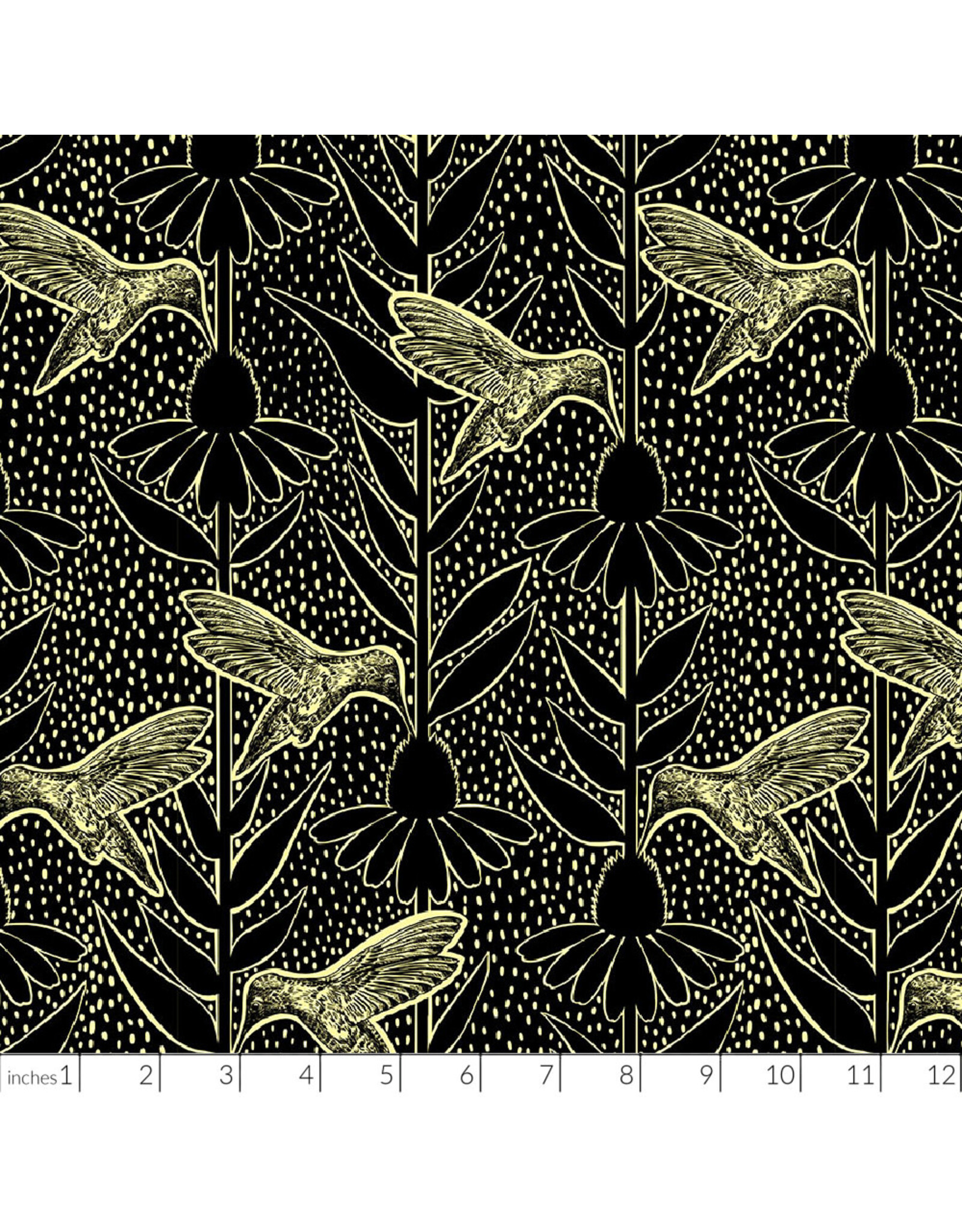 PD's Anna Maria Collection Indelible Ink, Humming in Black, Dinner Napkin