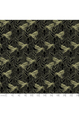 Anna Maria Indelible Ink, Humming in Black, Fabric Half-Yards