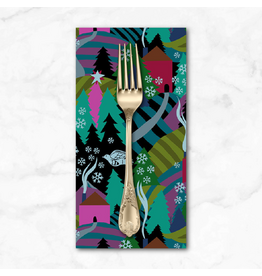 Christmas Collection Cozy Christmas, Flurry in Midnight, Dinner Napkin
