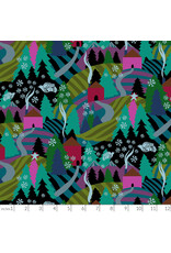 Christmas Collection Cozy Christmas, Flurry in Midnight, Dinner Napkin