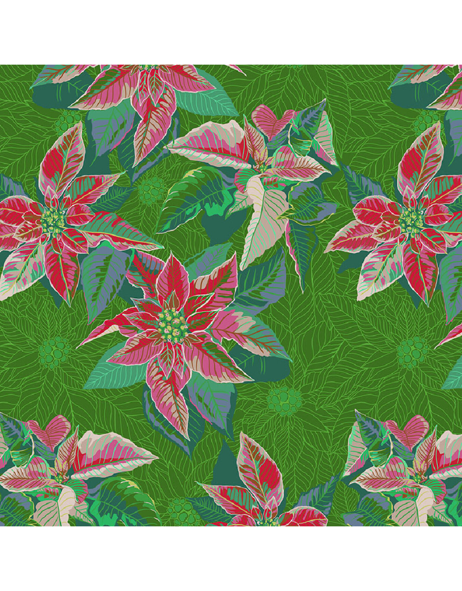 Anna Maria Cozy Christmas, Poinsettia in Housewarming, Fabric Half-Yards