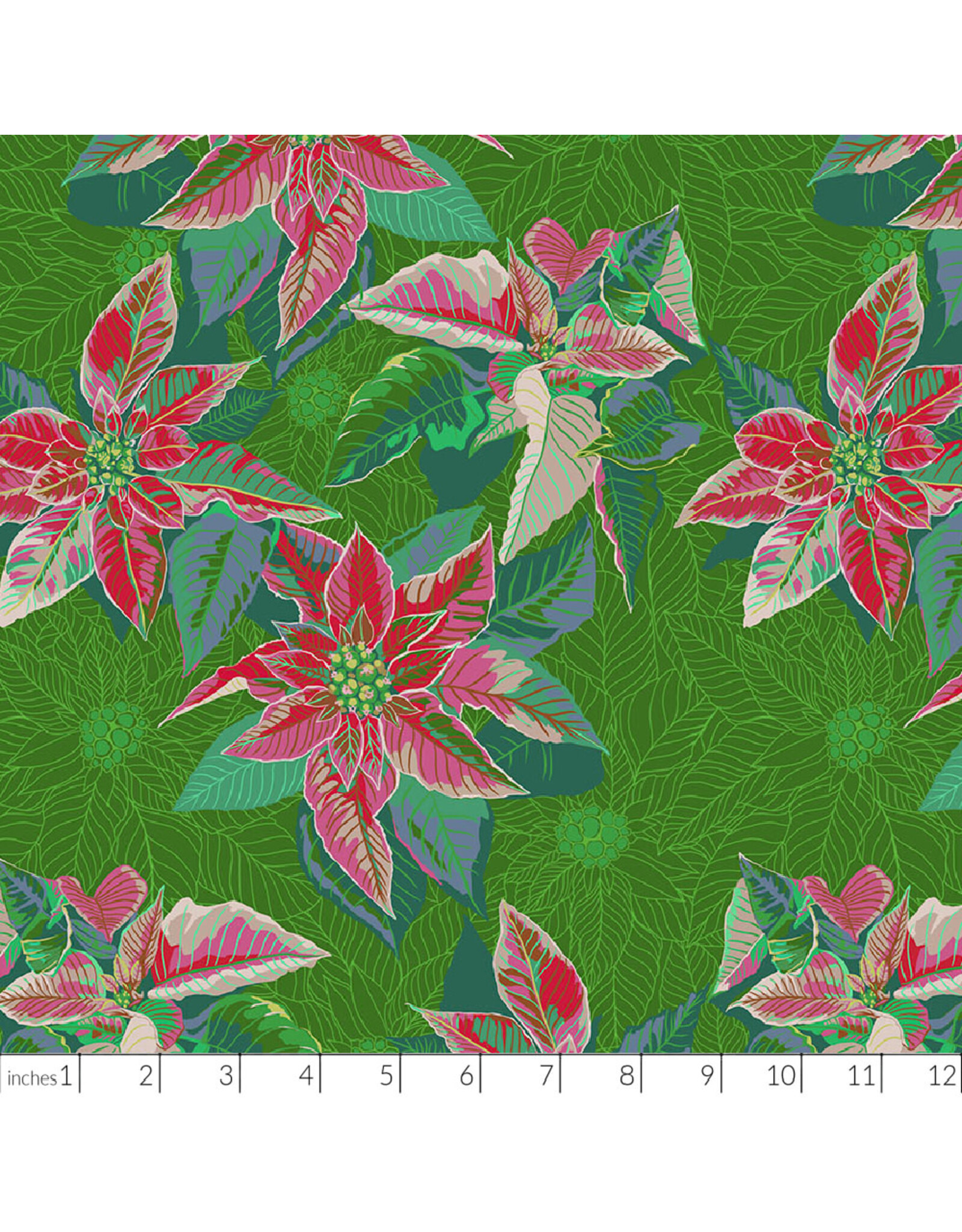 Anna Maria Cozy Christmas, Poinsettia in Housewarming, Fabric Half-Yards