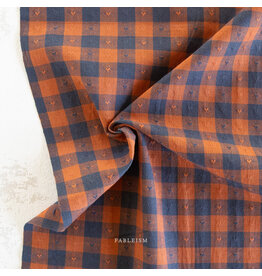 Fableism Queen of Hearts, Gingham Dobby Hearts in Sunday Best, Fabric Half-Yards