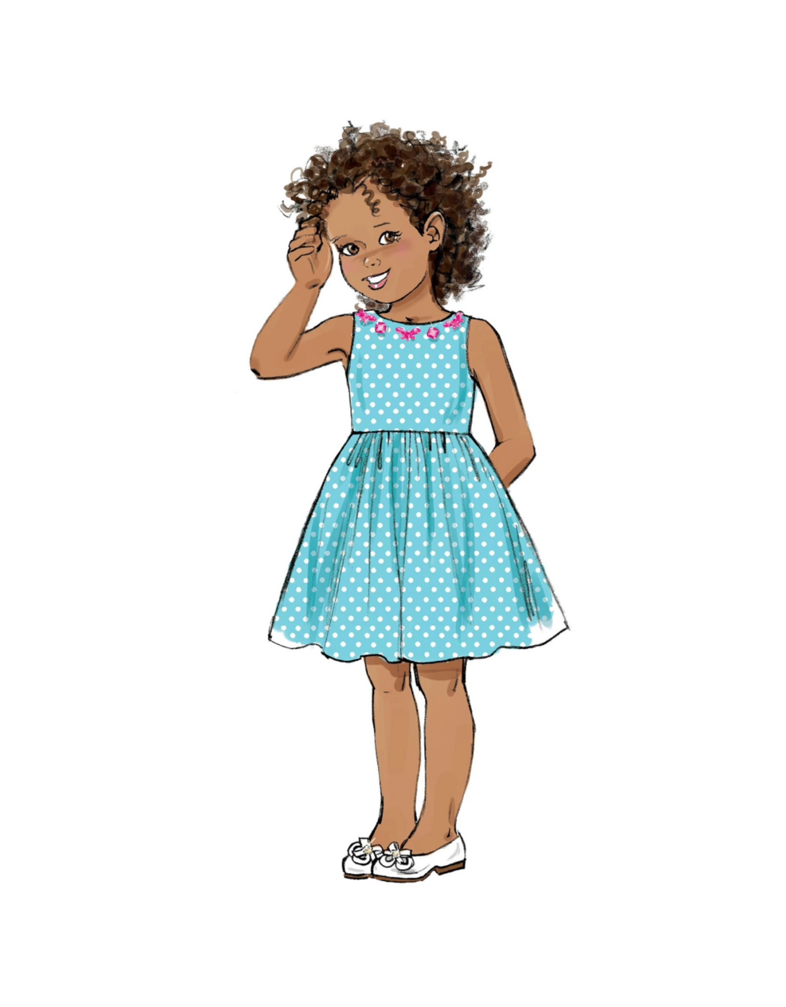 Butterick Butterick Girls' Dress Pattern B6201, Sizes 6-8