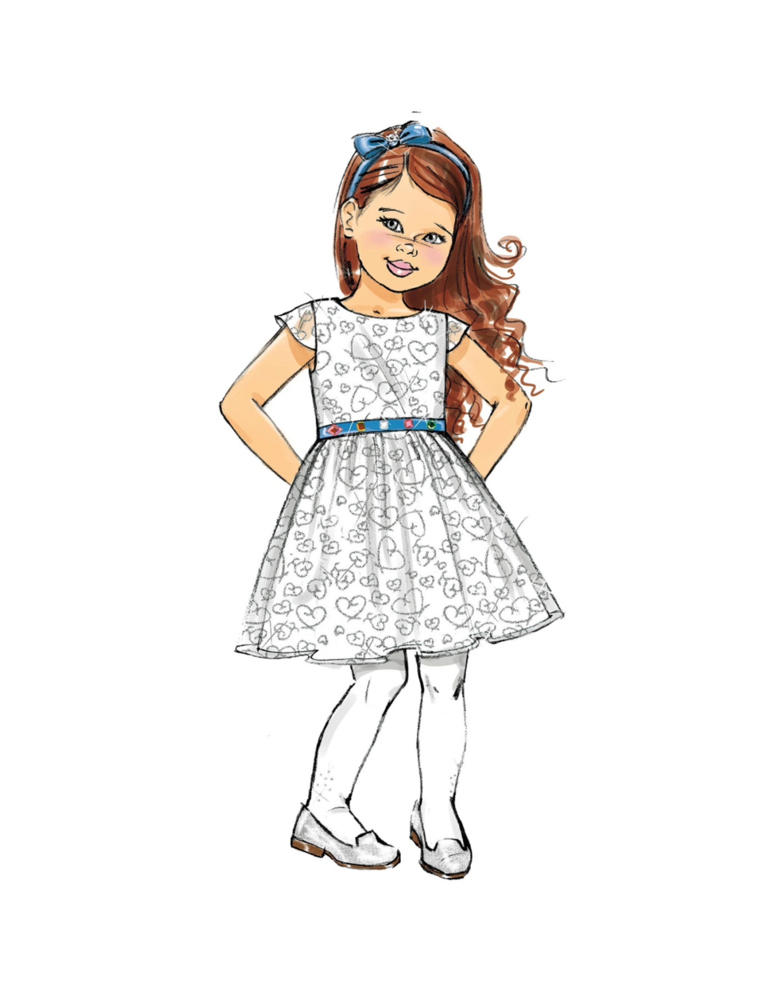 Butterick Butterick Girls' Dress Pattern B6201, Sizes 6-8