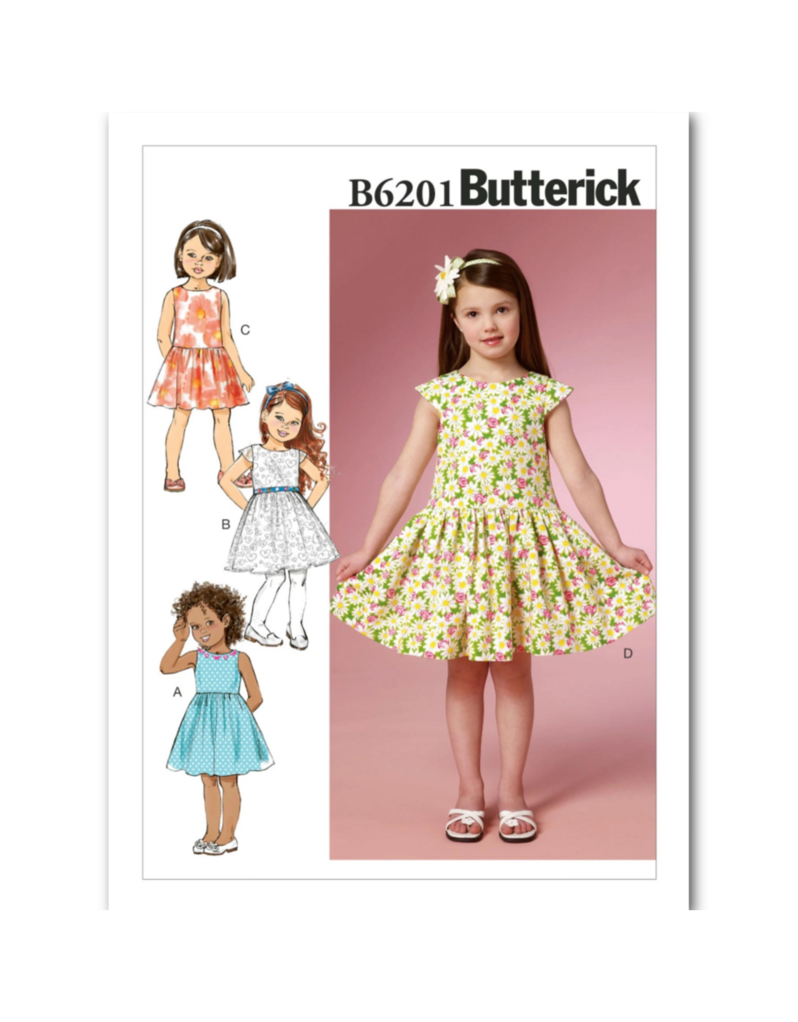 Butterick Butterick Girls' Dress Pattern B6201, Sizes 2-5