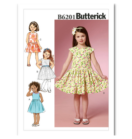Butterick Butterick Girls' Dress Pattern B6201, Sizes 2-5