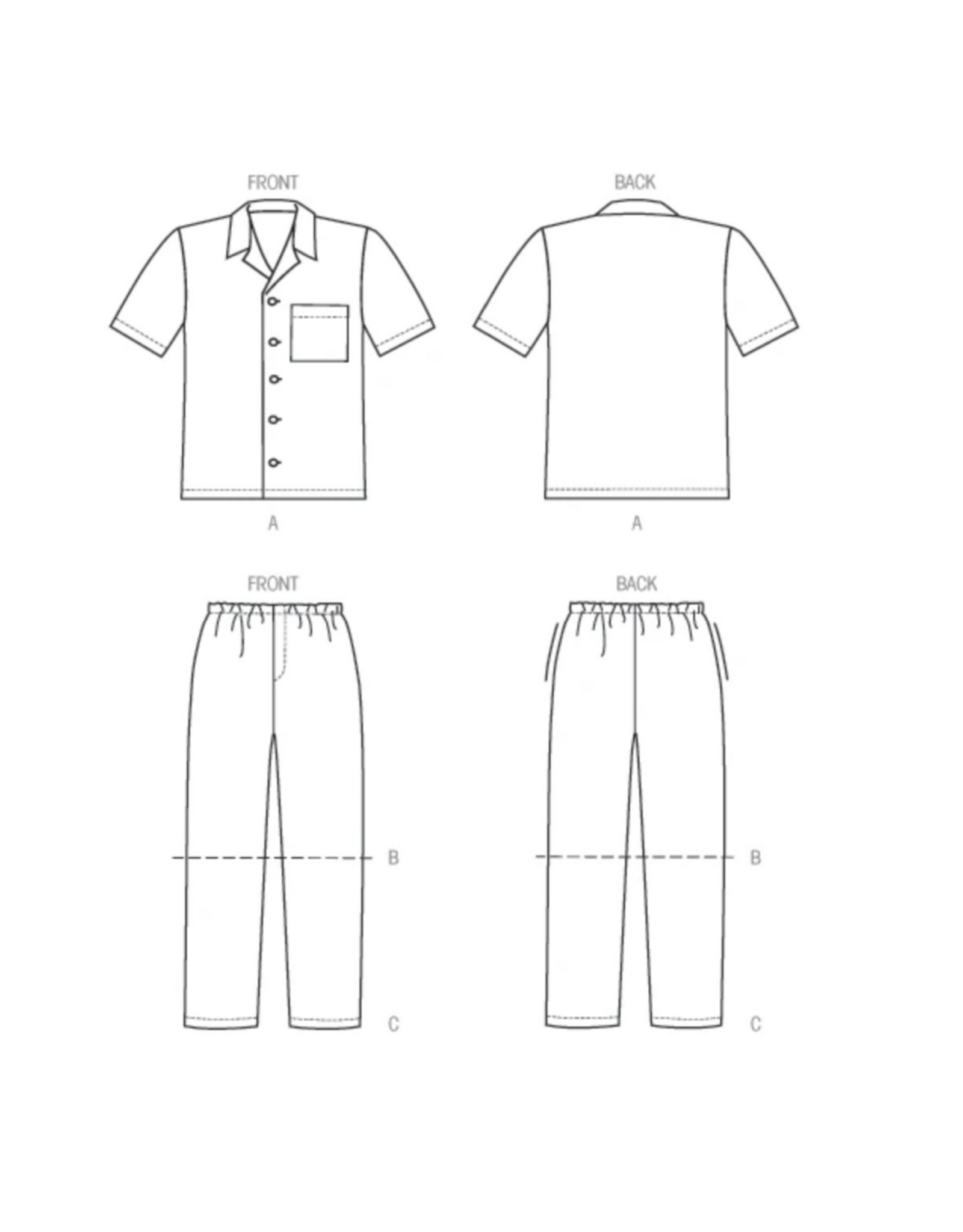 McCall's McCalls Adult Shirt Pattern M6972, (Sizes S-XL)